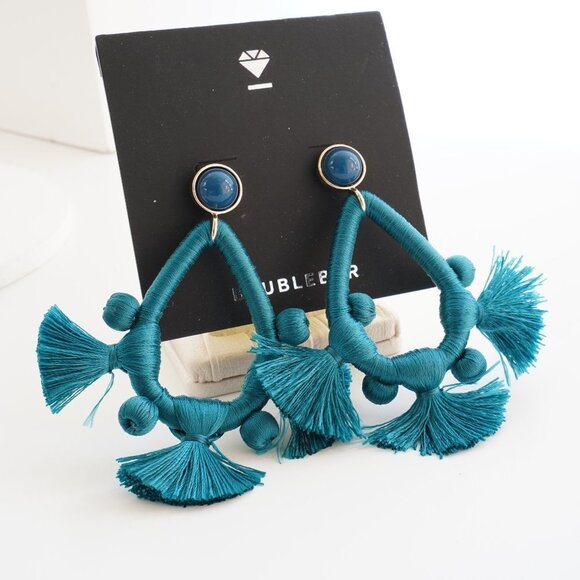 4/$25 BaubleBar Tassel Hoop Earrings - Picture 1 of 4